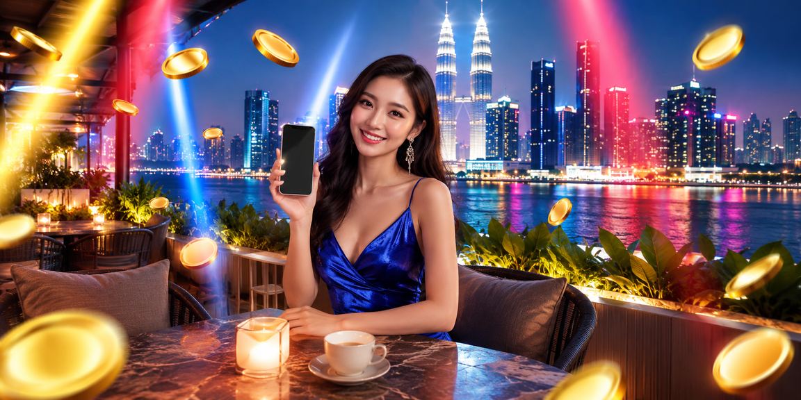 Pengguna bermain kasino langsung srl110 menggunakan telefon di Kuala Lumpur